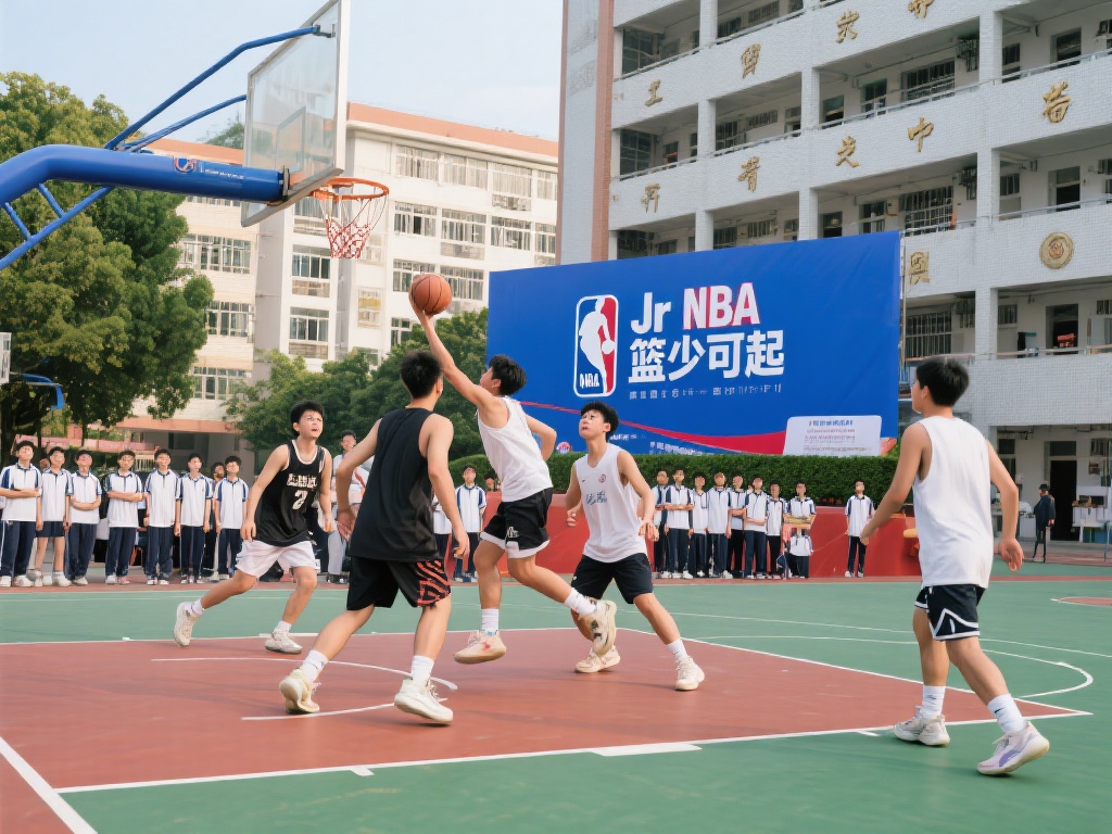 仲元中学的校园里，一股篮球的热潮正在悄然